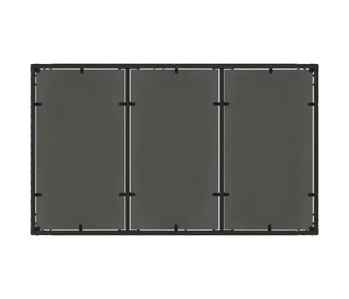 Dārza Ēdamgalds 5 Pcs Melna 150 X 90 X 75 Cm Vidaxl