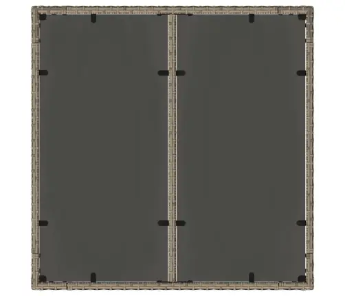 Dārza Ēdamgalds 3 Pcs Pelēka 90 X 90 X 75 Cm Vidaxl