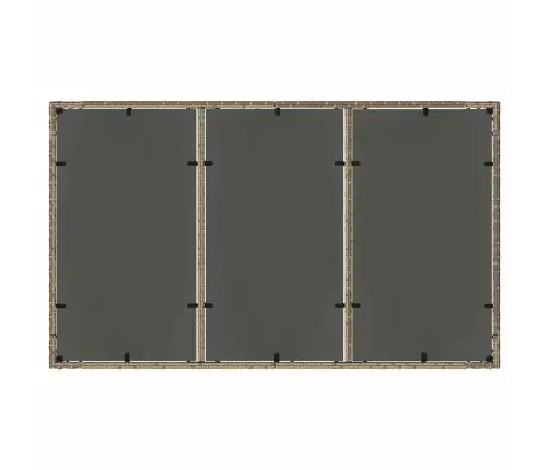 Sodo Valgomojo Komplektas 5 Pcs Pilka Poli Ratanas