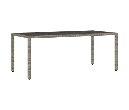 Dārza Ēdināšanas Komplekts 7 Pcs Pelēka 190 X 90 X 75 Cm Vidaxl