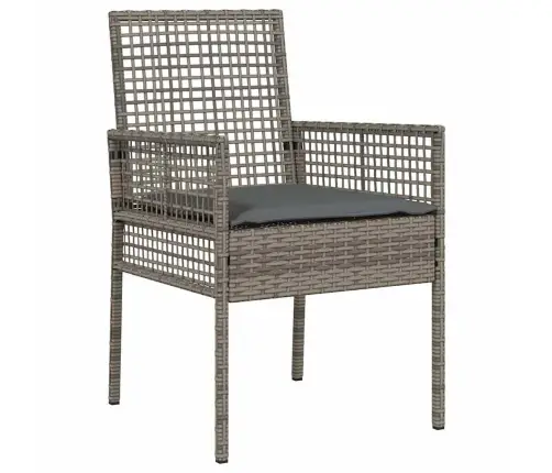 Dārza Ēdināšanas Komplekts 7 Pcs Pelēka 190 X 90 X 75 Cm Vidaxl