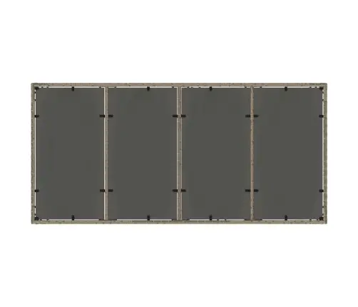 Dārza Ēdināšanas Komplekts 7 Pcs Pelēka 190 X 90 X 75 Cm Vidaxl