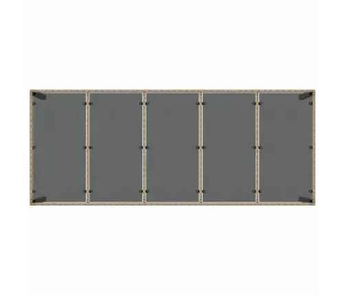 Sodo Valgomojo Komplektas 9 Pcs Smėlio Poliratanas