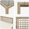 Dārza Ēdamgalds 7 Pcs Bēša 190 X 90 X 75 Cm Vidaxl Dārza Ēdamgalds 7 Pcs Bēša 190 X 90 X 75 Cm Vidaxl