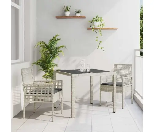 Aia Söögilaudade Komplekt 3 Pcs Helehall Polürotang