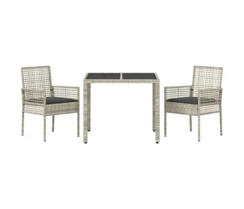 Aia Söögilaudade Komplekt 3 Pcs Helehall Polürotang