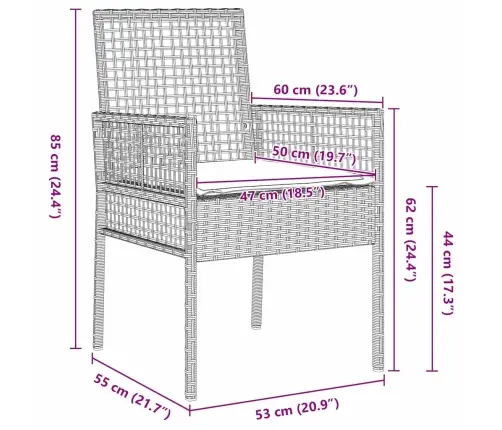 Aia Söögilaudade Komplekt 3 Pcs Helehall Polürotang