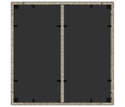 Dārza Ēdamgalds 5 Pcs Gaiši Pelēka 90 X 90 X 75 Cm Vidaxl