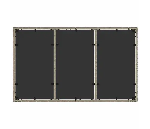 Dārza Ēdamgalds 7 Pcs Gaiši Pelēka 150 X 90 X 75 Cm Vidaxl
