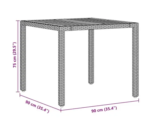 Sodo Valgomojo Komplektas 5 Pcs Smėlio Poliratanas
