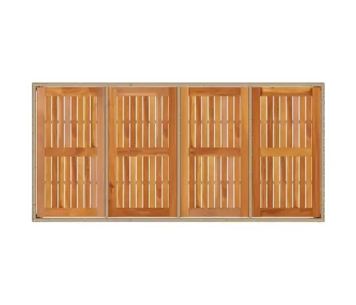 9 Gab. Dārza Ēdamistabas Komplekts Ar Spilveniem Bēšā Poli Rotangpalma Vidaxl