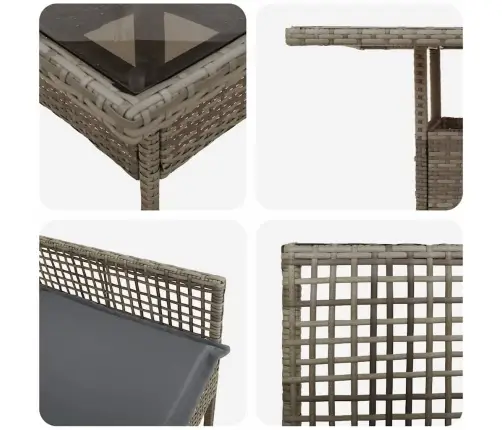 Aia Söögilaudade Komplekt 3 Pcs Hall Polürotang