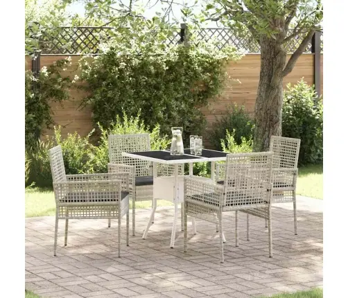 Aia Söögilaudade Komplekt 5 Pcs Helehall Polürotang