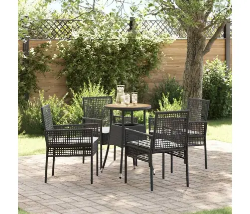 Aia Söögilaudade Komplekt 5 Pcs Must Polürotang