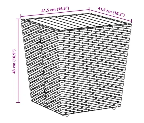 Sodo Bistro Rinkinys 3 Pcs Juoda Poliratanas