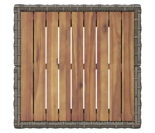 3 Daļu Dārza Bistro Komplekts Ar Spilveniem Pelēks Polyratan Vidaxl