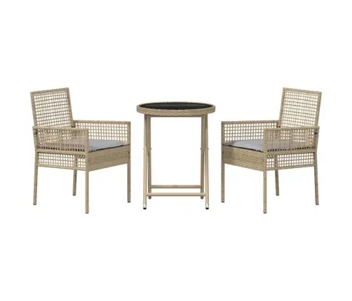 Aia Bistroo Komplekt 3 Pcs Beež Polürotang