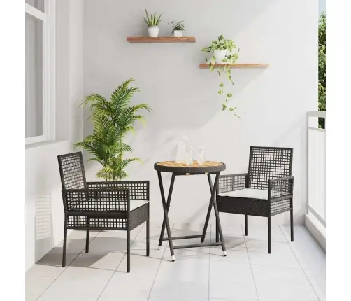 Aia Bistroo Komplekt 3 Pcs Must Polürotang