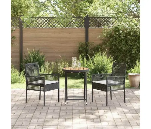 Aia Bistroo Komplekt 3 Pcs Must Polürotang