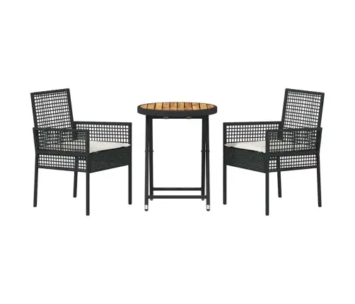 Aia Bistroo Komplekt 3 Pcs Must Polürotang