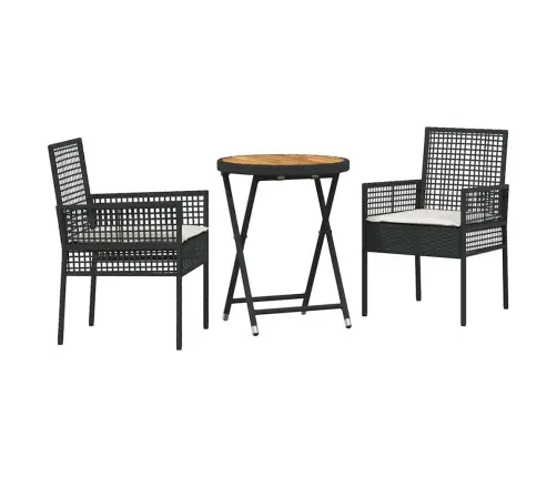 Aia Bistroo Komplekt 3 Pcs Must Polürotang