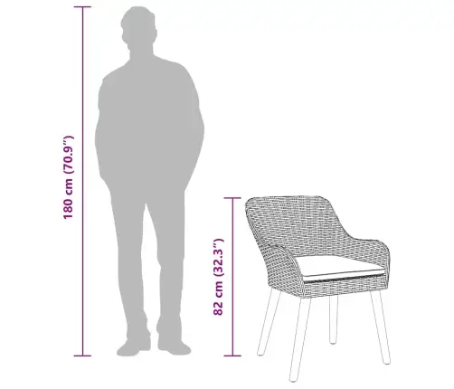 Dārza Krēsli Ar Spilveniem 2 Gabali Melns Polirattan Vidaxl