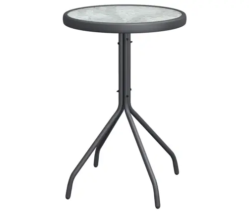 3 Daļu Dārza Bistro Komplekts Antracīts Tekstilēns Un Tērauds Vidaxl