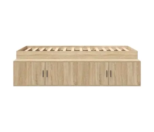 Uzglabāšanas Gultas Rāmis Sonoma Ozols 100X200 Cm Vidaxl