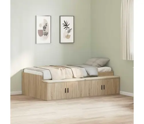 Lovos Rėmas Sonoma Ąžuolas 90 X 200 Cm Apdirbta Mediena