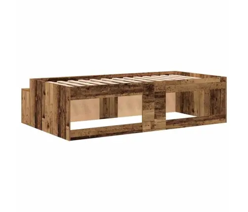 Uzglabāšanas Gultas Rāmis Vecs Koks 90X200 Cm Vidaxl