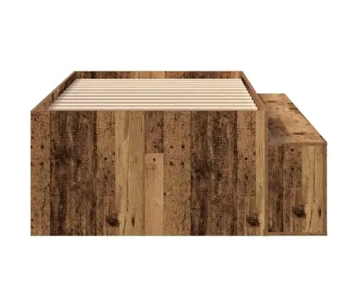 Uzglabāšanas Gultas Rāmis Vecs Koks 90X200 Cm Vidaxl