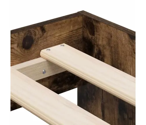 Uzglabāšanas Gultas Rāmis Dūmota Ozola 80X200 Cm Vidaxl