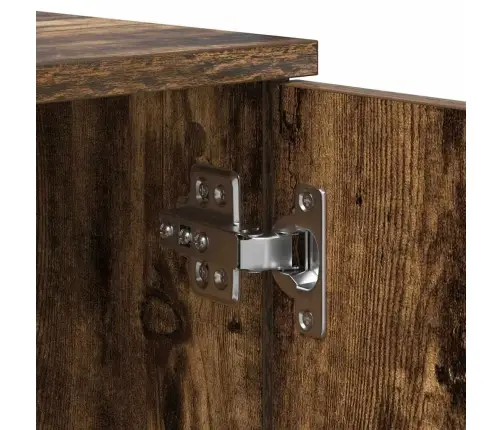 Uzglabāšanas Gultas Rāmis Dūmota Ozola 80X200 Cm Vidaxl