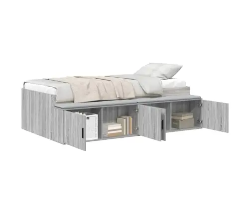 Glabāšanas Gultas Rāmja Pelēka Sonoma 80X200 Cm Vidaxl