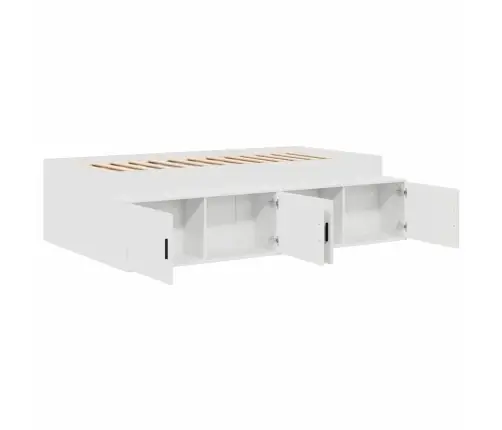 Uzglabāšanas Gultas Rāmis Balts 90X190 Cm Vidaxl