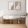 Uzglabāšanas Gultas Rāmis Dūmotā Ozola 75X190 Cm Vidaxl