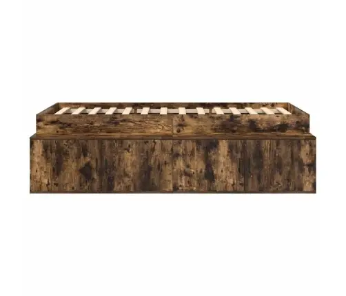 Uzglabāšanas Gultas Rāmis Dūmotā Ozola 75X190 Cm Vidaxl