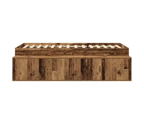 Glabāšanas Gultas Rāmis Ozolkoks 75X190 Cm Vidaxl