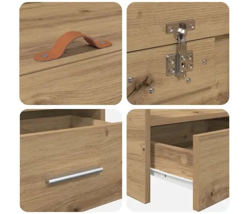 Gultas Ar Uzglabāšanas Vietu Ar Atvilktni Artisānā Ozols 100 X 200 Cm