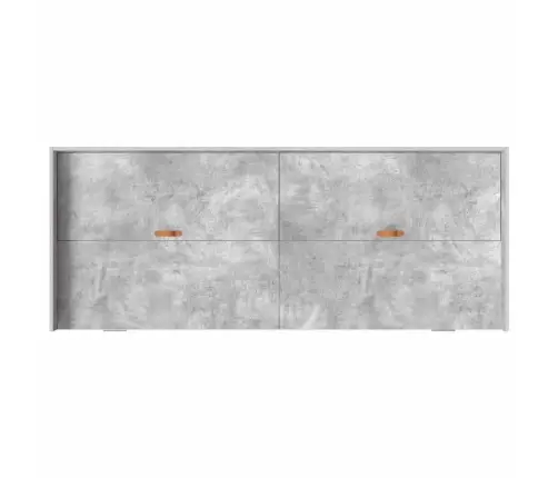 Gultas Ar Uzglabāšanas Vietu Ar Atvilktni Betona Pelēks 80 X 200 Cm