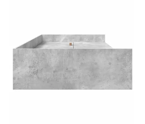 Voodi Raam Peaga Sahtliga Betoonhall 70 X 190 Cm Tehispuit