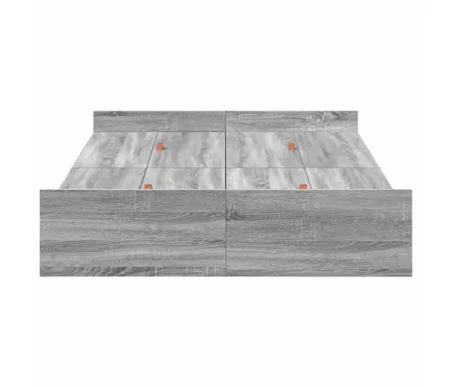 Gultas Ar Uzglabāšanas Vietu Pelēka Sonomas Ozola 120 X 200 Cm Vidaxl