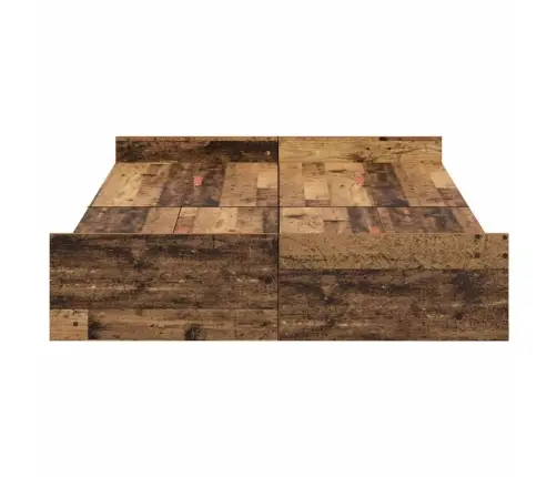 Gultas Ar Uzglabāšanas Vietu Vecs Koks 120 X 200 Cm Koks Vidaxl