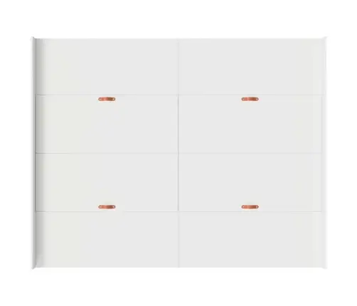 Voodi Hoiukohaga Raam Peaga Valge 140 X 190 Cm Tehispuit