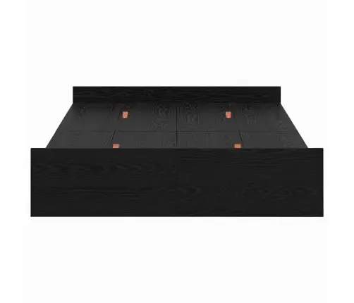 Lova Su Daiktų Laikymo Vieta Juodas Ąžuolas 120 X 190 Cm