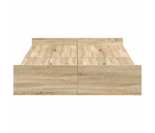 Lova Su Daiktų Laikymo Vieta Sonoma Ąžuolas 120 X 190 Cm