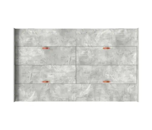 Gultas Ar Uzglabāšanas Vietu Betona Pelēka 120 X 190 Cm Mdf Vidaxl