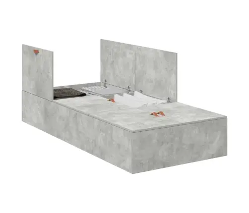 Gultas Rāmis Uzglabāšanai, Pelēks, 80X200 Cm Vidaxl