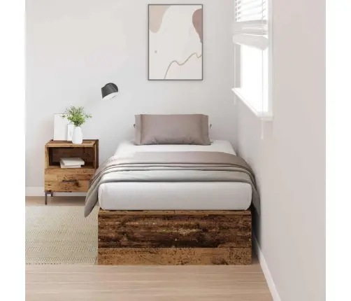 Voodi Hoiukohaga Raam Vana Puit 80 X 200 Cm Tehispuit