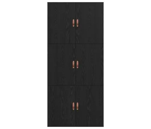 Gultas Rāmis Melnā Ozola Krāsā 100 X 200 Cm Vidaxl